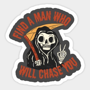 Find a man Sticker